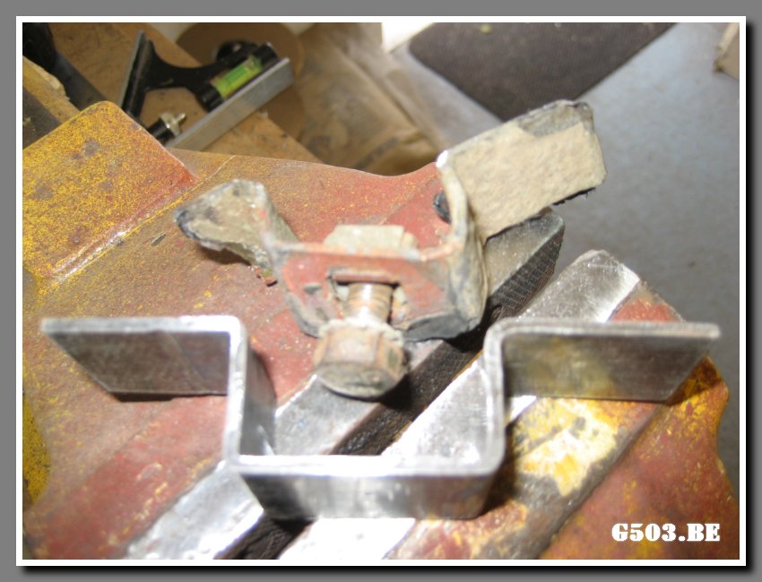 Making Exhaust Hanger Bracket 6